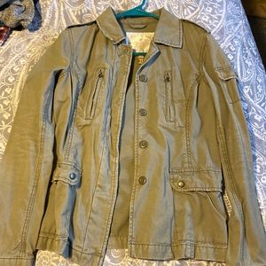 American Eagle moss green army jacket